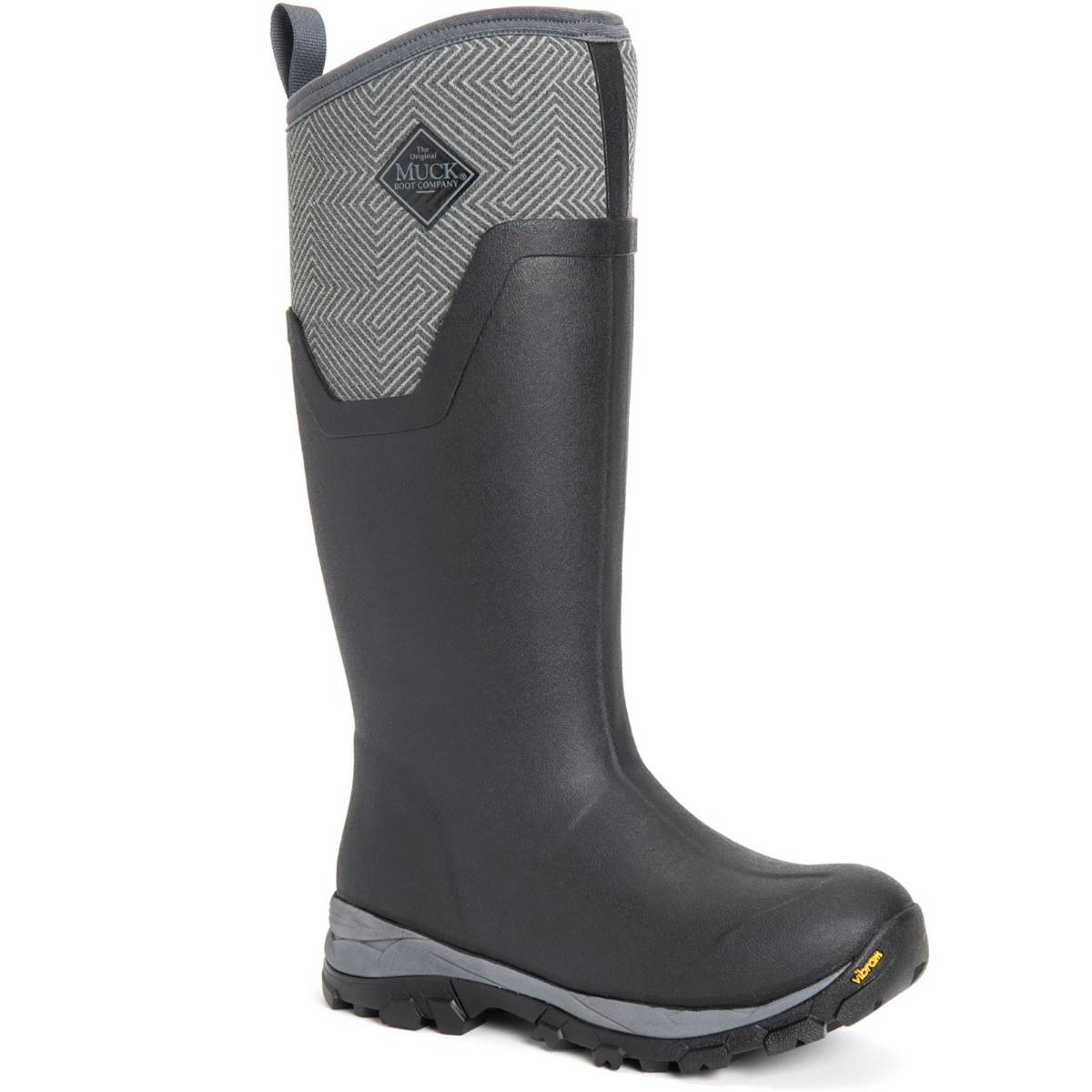 Muck Boots Arctic Ice Tall Agat Black Womens Wellingtons ASVTA-101 in a Plain Rubber in Size 4